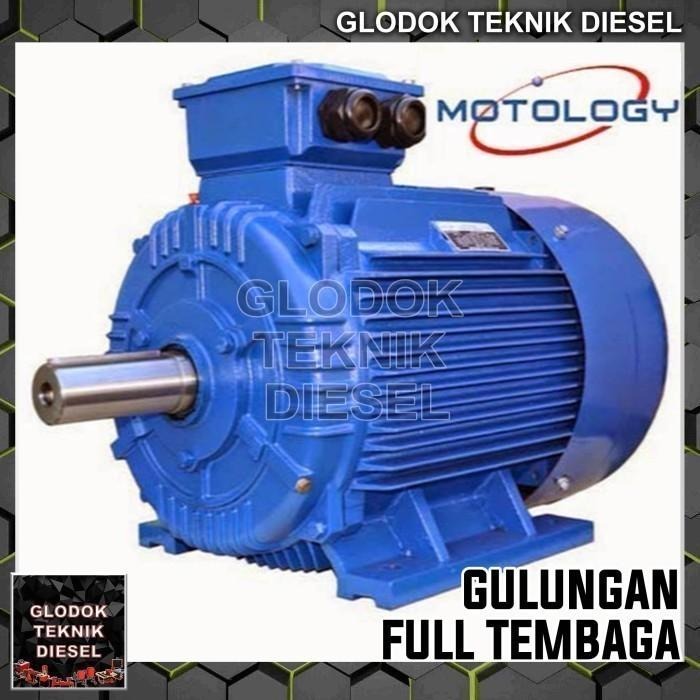 Dinamo Motor 5.5 Hp 4 Kw 1500 Rpm 3 Phase 4 Pole Ori Copper Coil Harga 5,375,999 rupiah*Gratis Ongkir