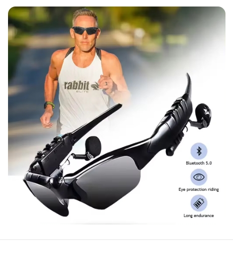 Kacamata Bluetooth Headset Wireless - Music Mp3 Telepon Android IOS Tanpa Kabel Suara Bass Bagus Berkualitas Kacamata bluetooth stereo musik mp3 handsfree Harga 49,000 rupiah*Gratis Ongkir