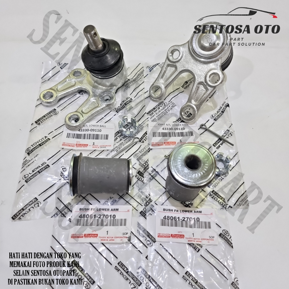 Bushing Lower Arm Dan Ball Joint Bawah Kijang 5K 7K Original Set 4Pcs Giá 290,000 Đồng*Miễn phí vận chuyển