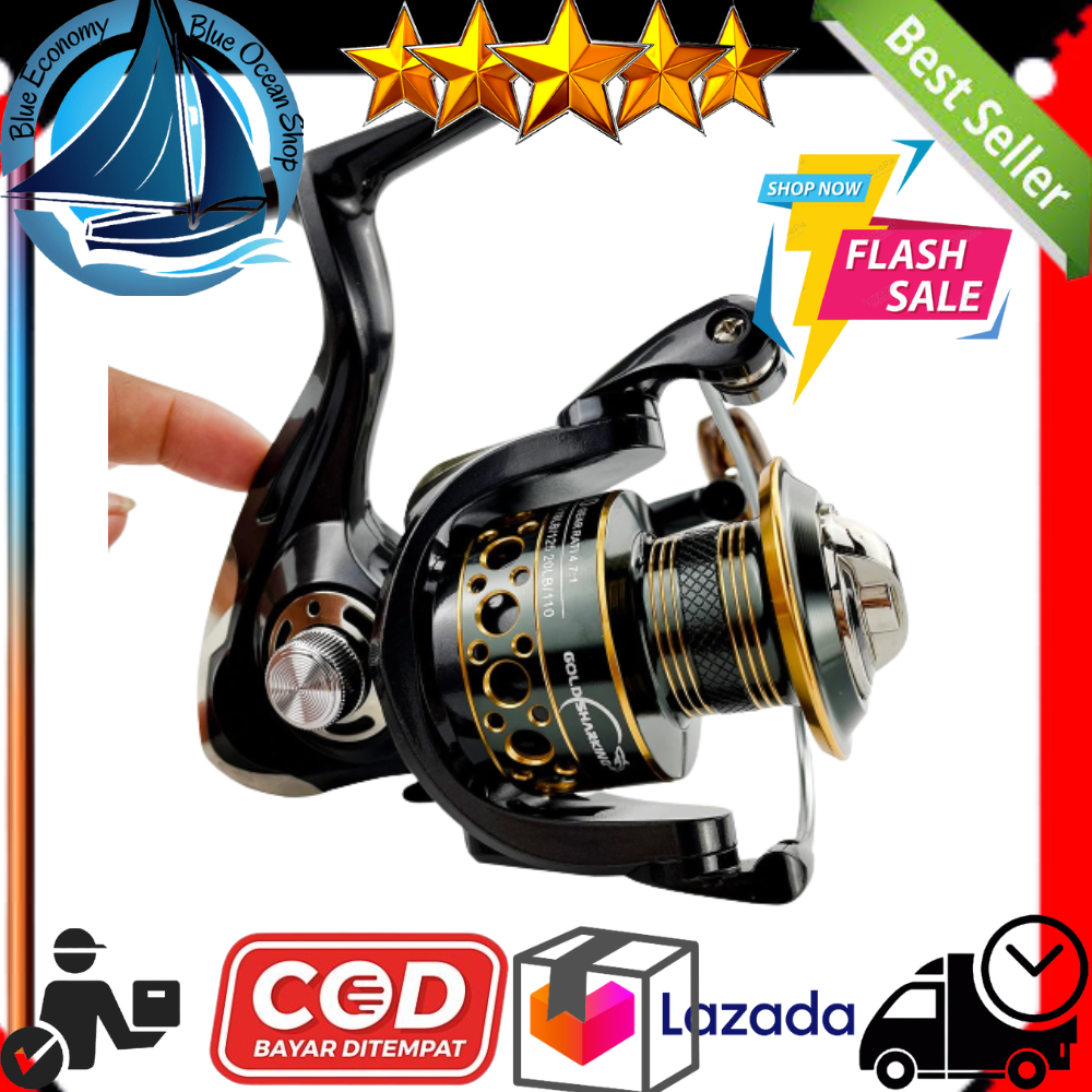 Reel Pancing Gold Sharking BK2000 // BK4000 Spinning Fishing 5.2:1