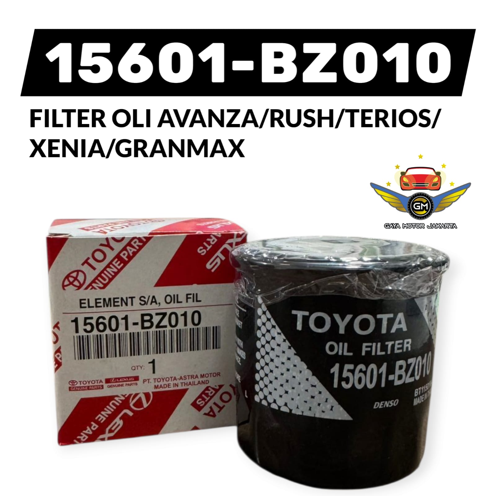Filter Oli-Oil Filter Toyota Avanza-Xenia 15601-BZ010 Harga 30,000 rupiah*Gratis Ongkir