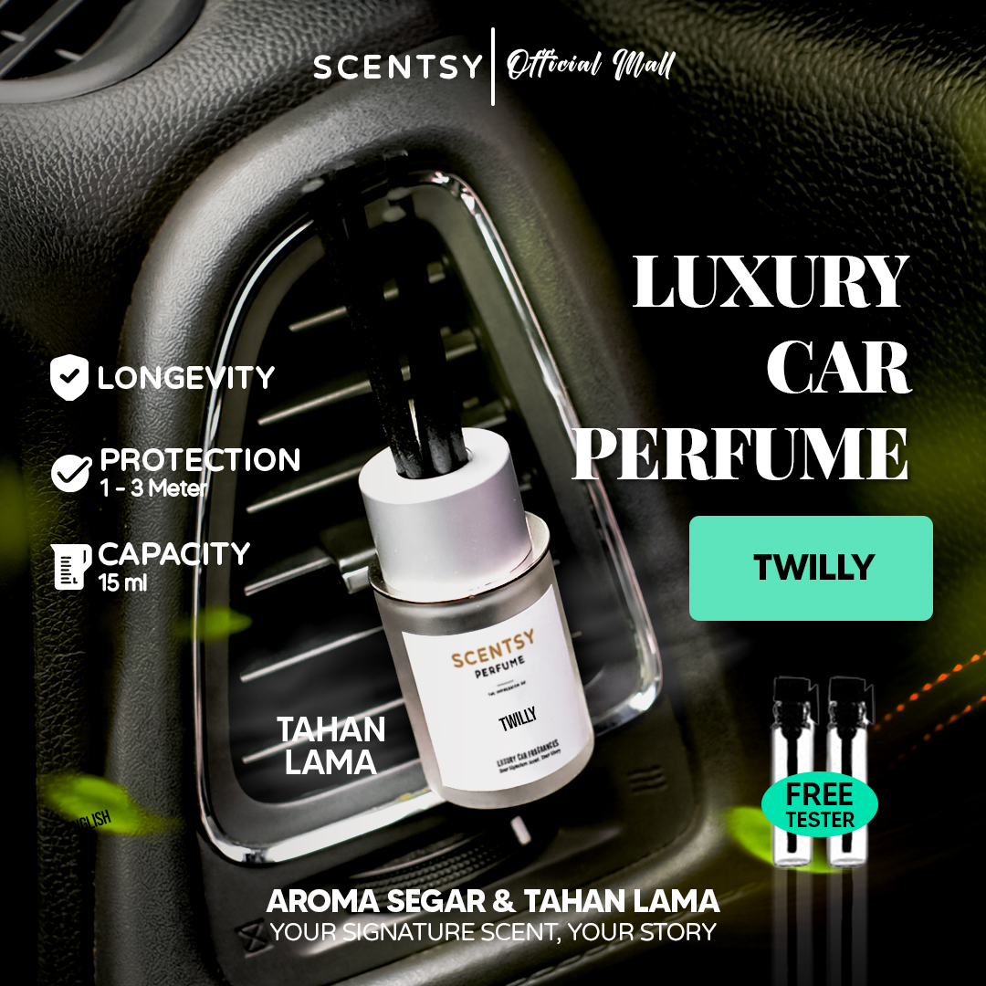 Scentsy Car Perfume Clip-On Ac 15 ml Car Freshener Twilly Diffuser Aromatherapy Vent Clip Car Fragrance Clip-On Car Ac Anti-Nausea Room Freshener Inspired by Luxury Fragrances Harga 29,950 rupiah*Gratis Ongkir