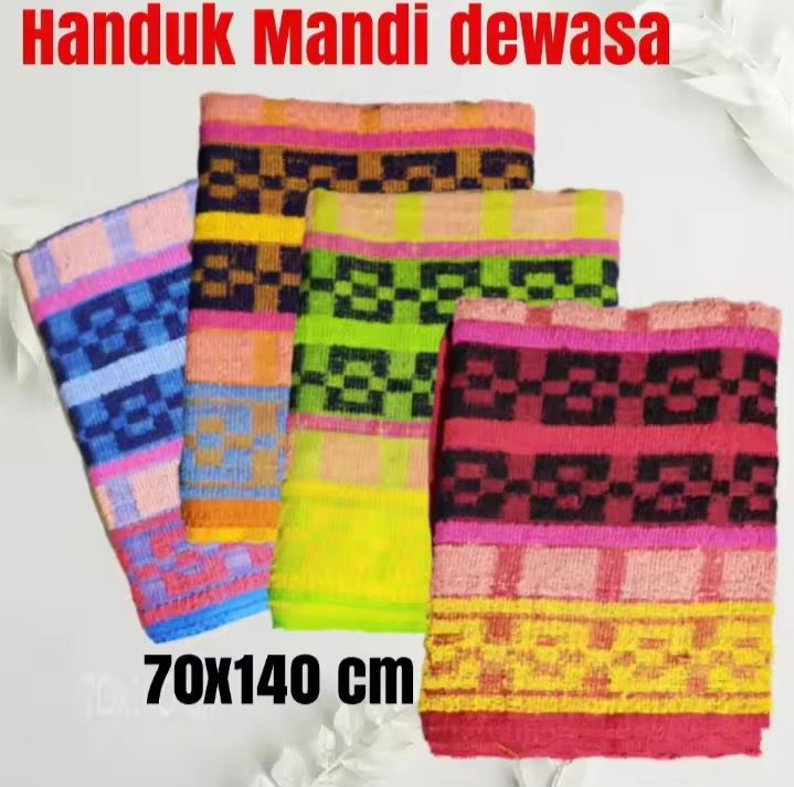 Handuk mandi dewasa pantai ukuran 70 x 140 Cm Harga 17,000 rupiah*Gratis Ongkir