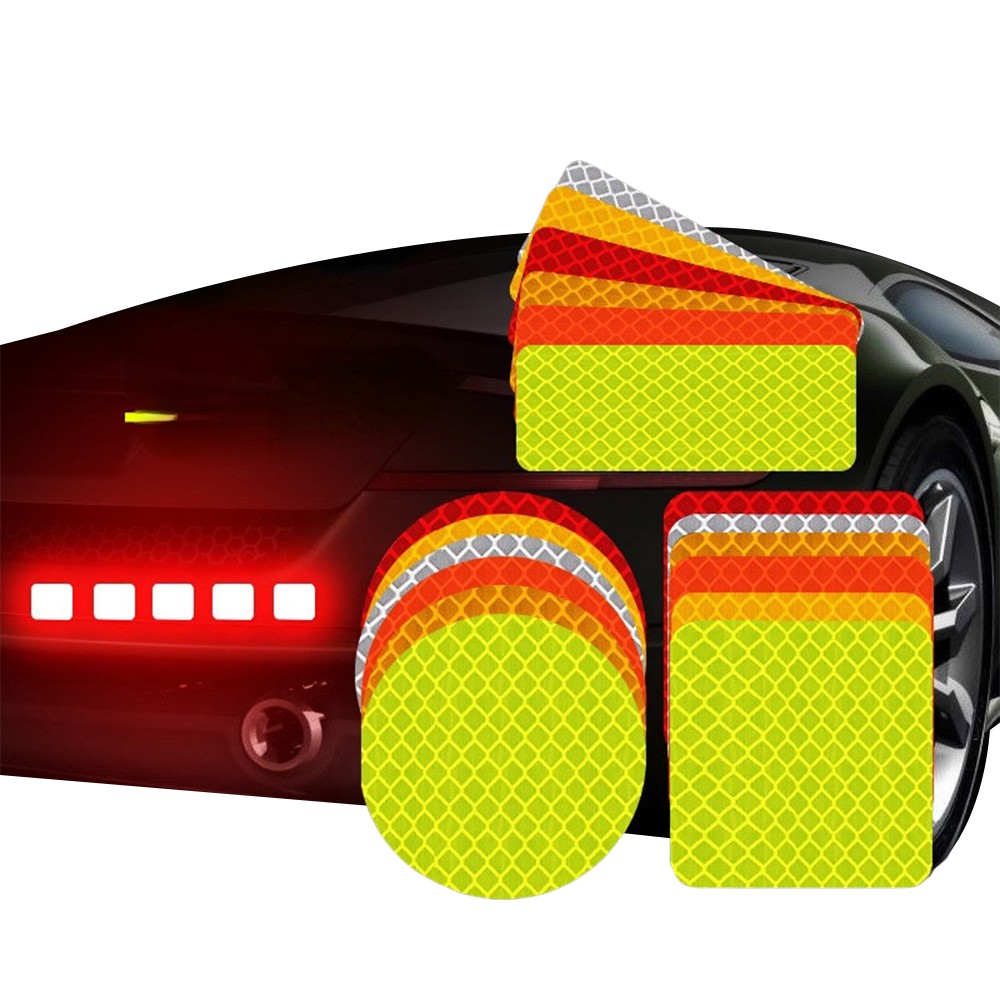 FR-C1349 Stiker Reflektor Uji Pemantul Cahaya Body Bumper Kendaraan Truk Mobil / Stiker 3D Lampu Harga 2,595 rupiah*Gratis Ongkir