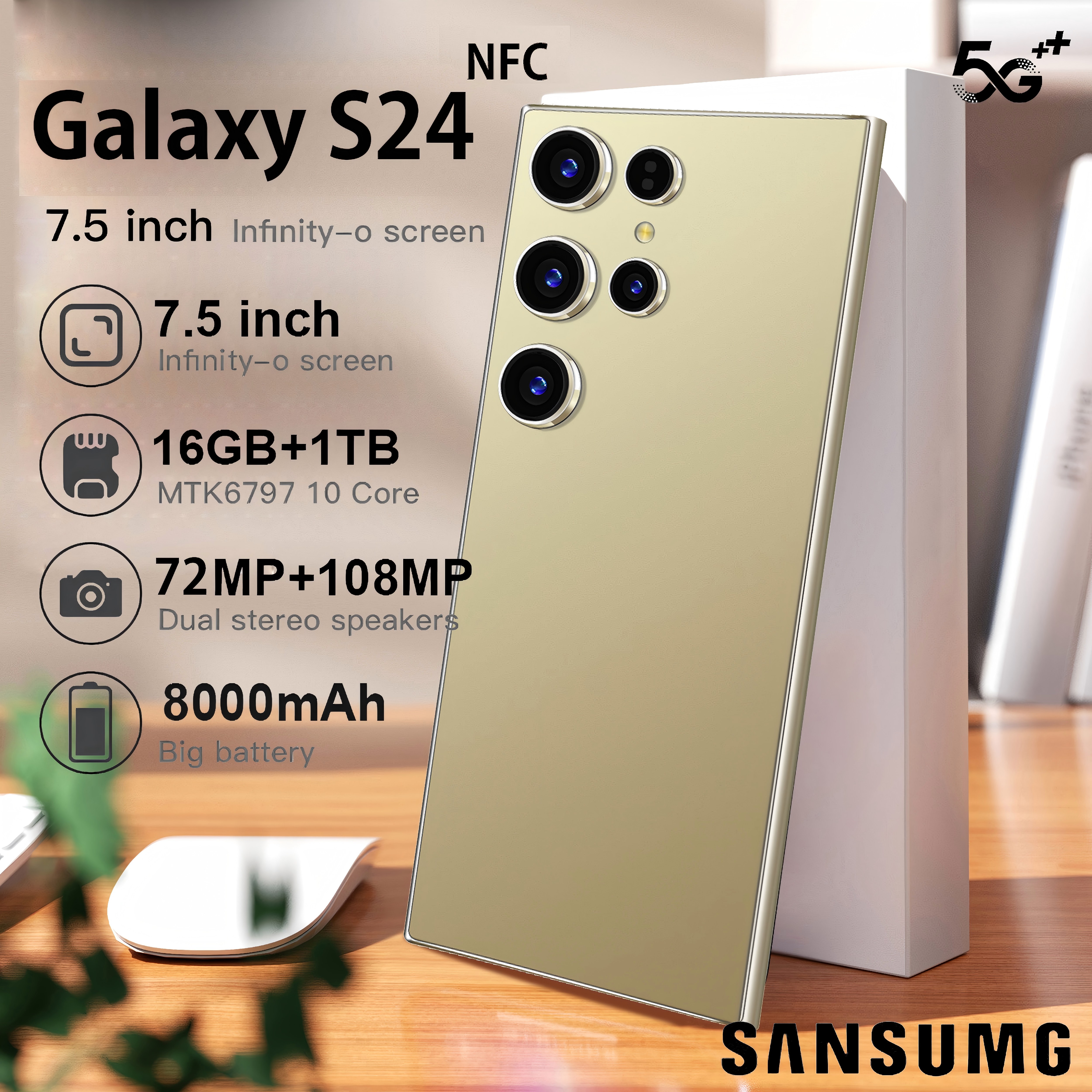 Newest sansumg Galaxy S24 ultra 2025 cheap original 7.5 ram16gb + 512GB gaming HP clearance 2024 original HP android13 108mp camera 8000mAh official warranty HP official mobile phone local delivery can be cod installment Giá 949,000 Đồng*Miễn phí vận chuyển