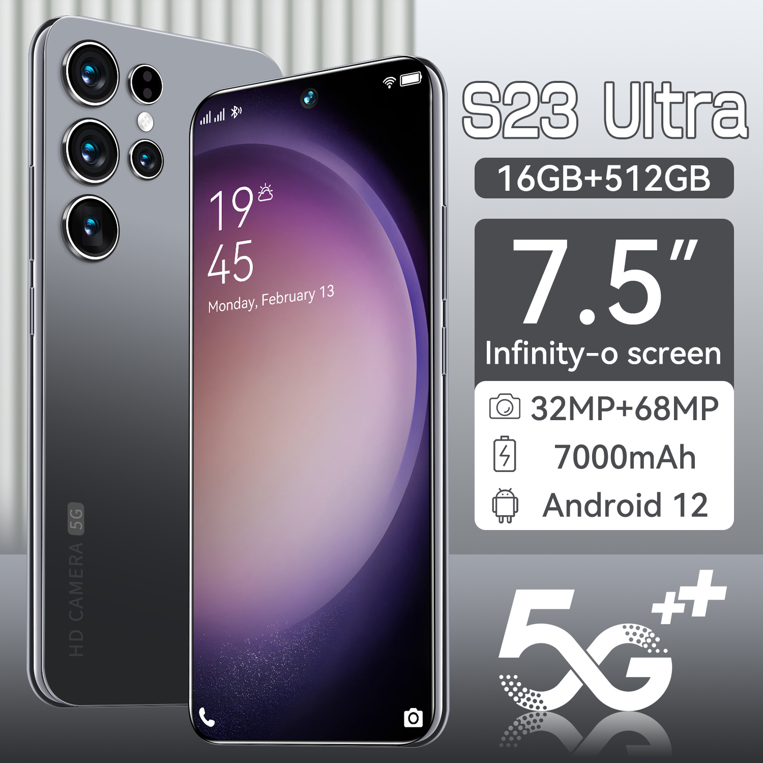 【Can COD】Galxay S23 Ultra HP New original, cheapest smart phone Android 12 Smartphone 16GB+512GB 7.5 inch 5G hp clearance 2023 Original 58MP Cellphone Camera 4G/5G Dual Card Official Warranty Promo Clearing Warehouse New Cellphones Harga  1,125,000 Ringgit*Penghantaran Percuma