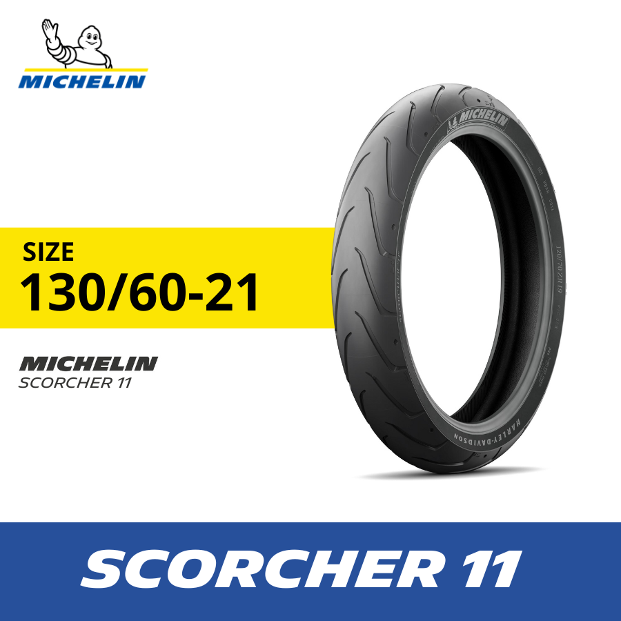 Michelin Ban Motor For HARLEY-DAVIDSON Scorcher 11 Size 130-60 Ring 21 Harga 3,540,416 rupiah*Gratis Ongkir