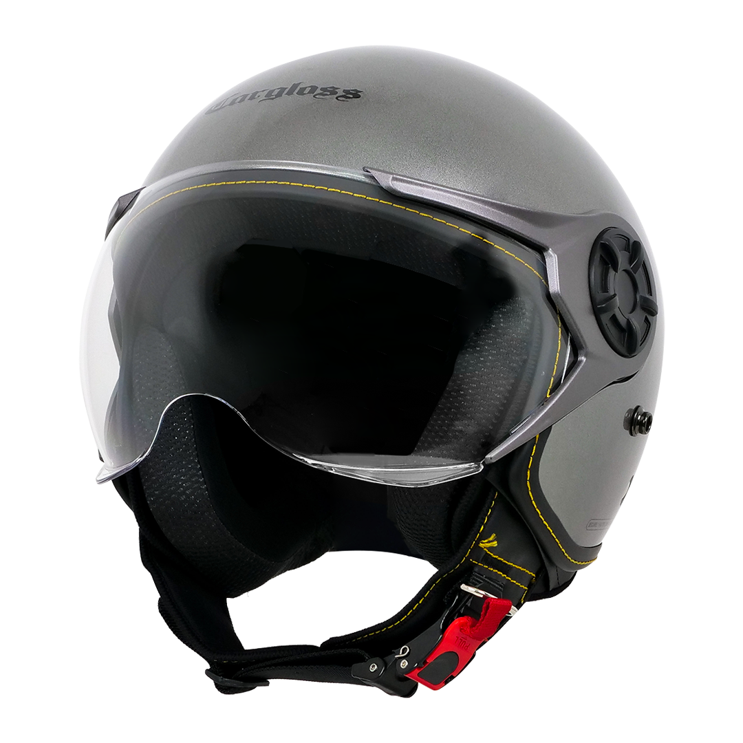 Cargloss YRM Helm Half Face - Silver Met Harga 295,000 rupiah*Gratis Ongkir