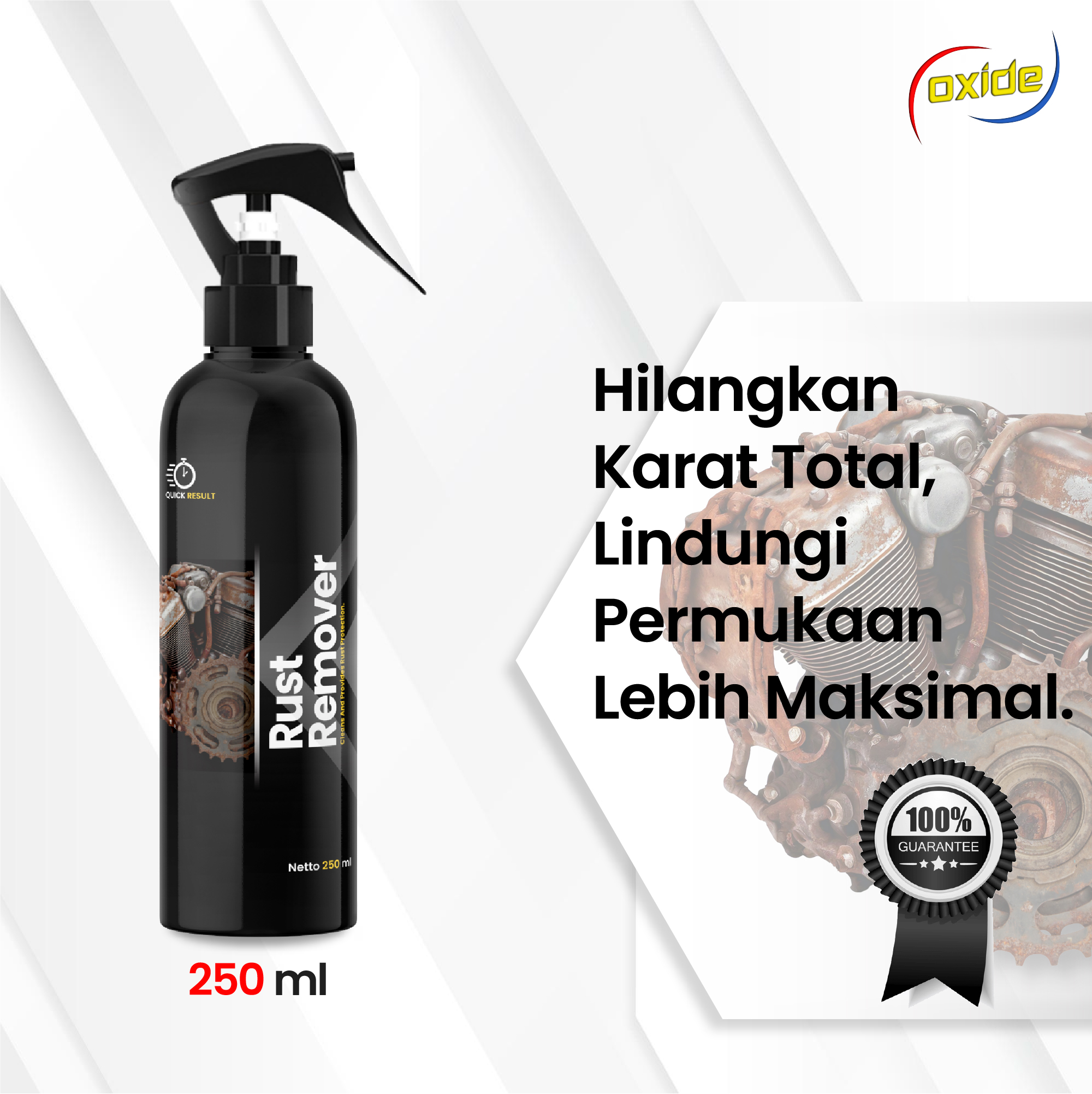 Oxide Rust Remover / Stainless Steel Iron Rust Remover / Vehicle Rust Remover Harga 48,000 Ringgit*Penghantaran Percuma