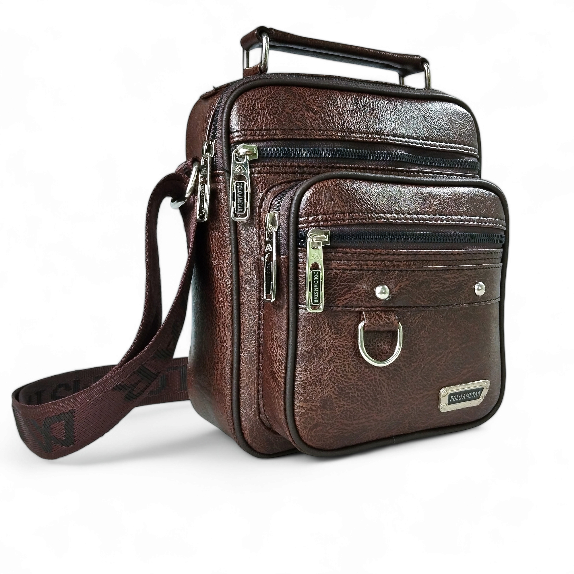 Polo Amstar Tas Selempang Slingbag Crossbag Pria Kulit Oscar Premium Sudah Anti Air Cowok