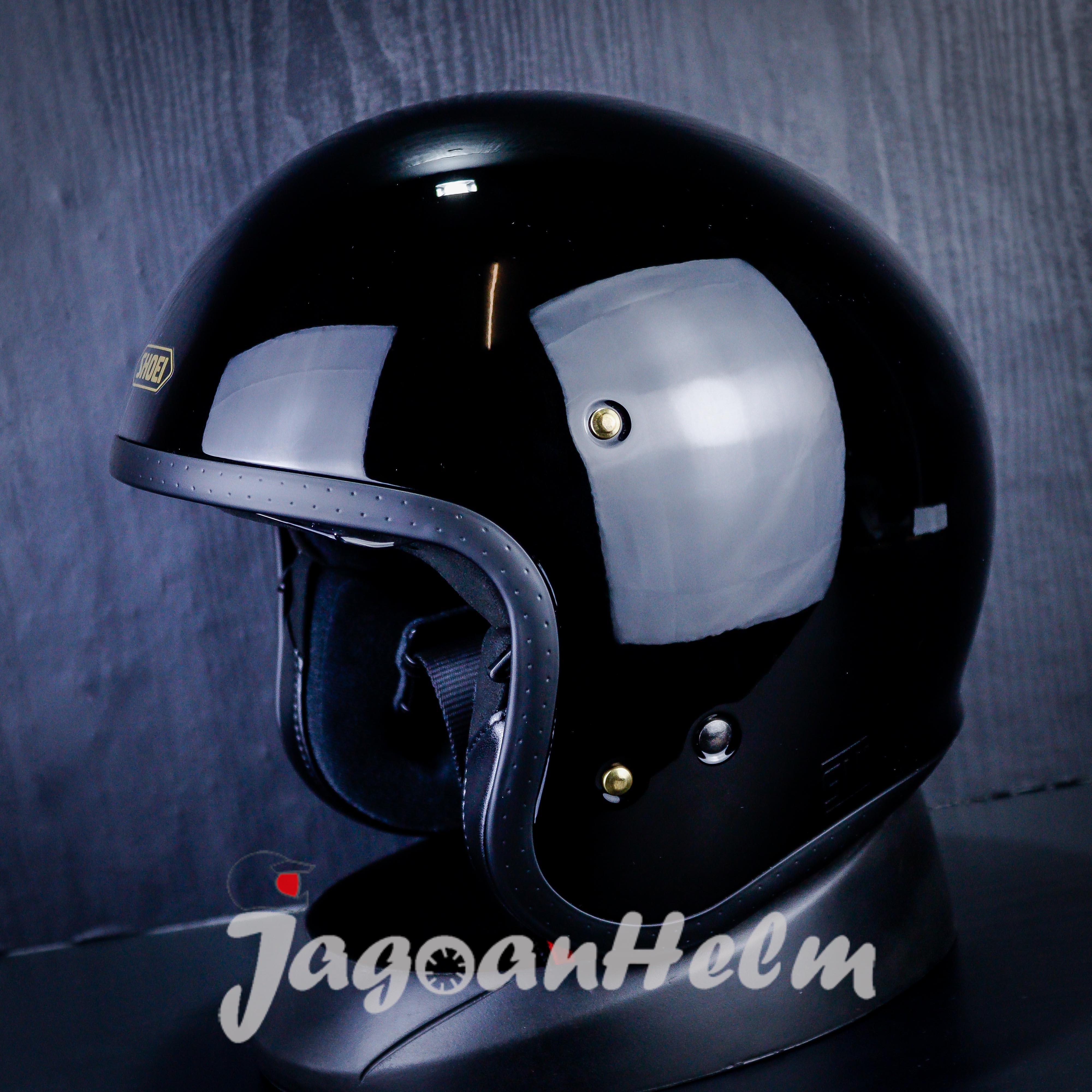 SHOEI HELM JO SOLID | BLACK | J-O RETRO CLASSIC SINGLE VISOR SNI Harga 9,168,000 rupiah*Gratis Ongkir
