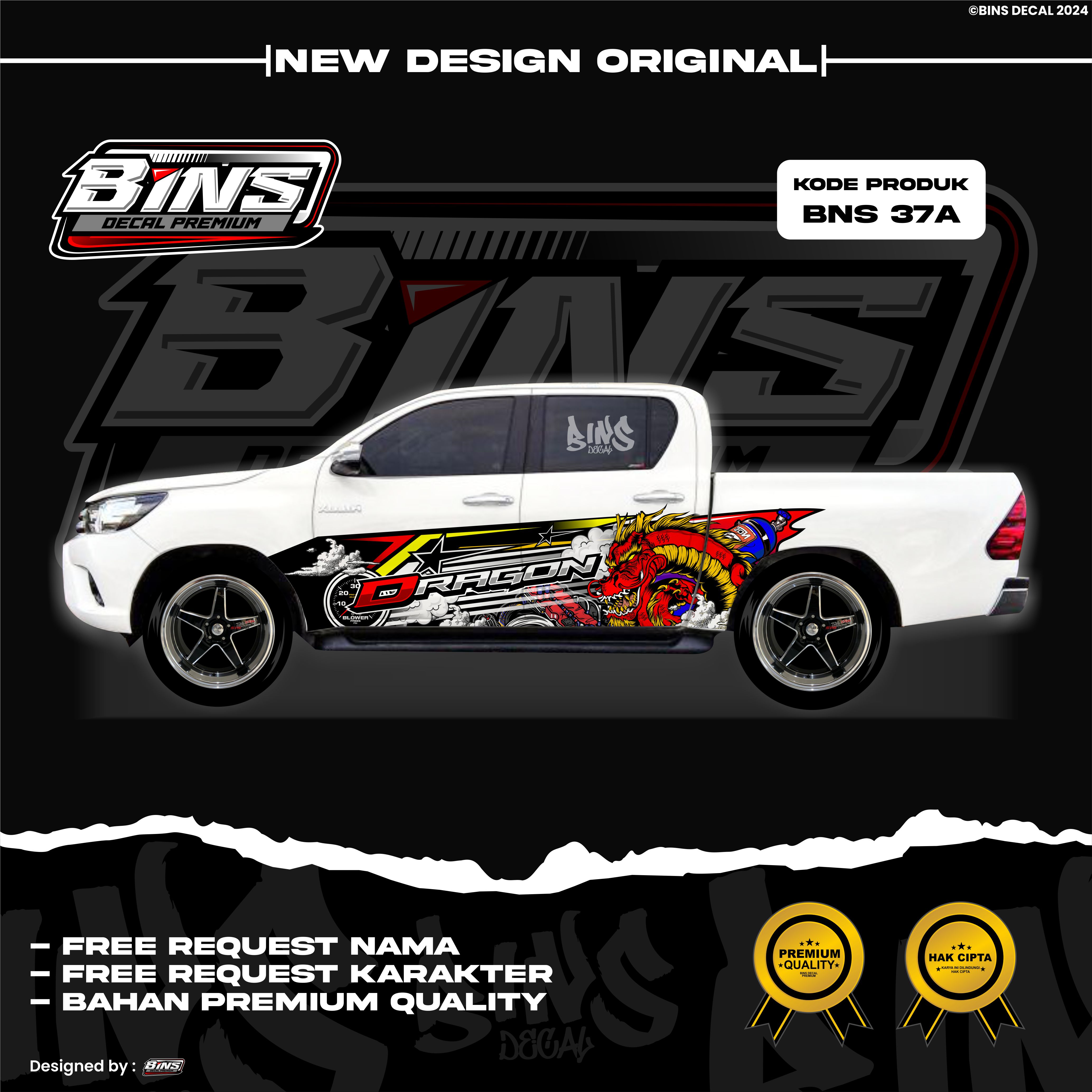 BNS37-STIKER MOBIL DECAL KEKINIAN HILUX SINGLE DOBEL CABIN STRADA GRATIS GANTI NAMA DAN GAMBAR Harga 129,452 Ringgit*Penghantaran Percuma