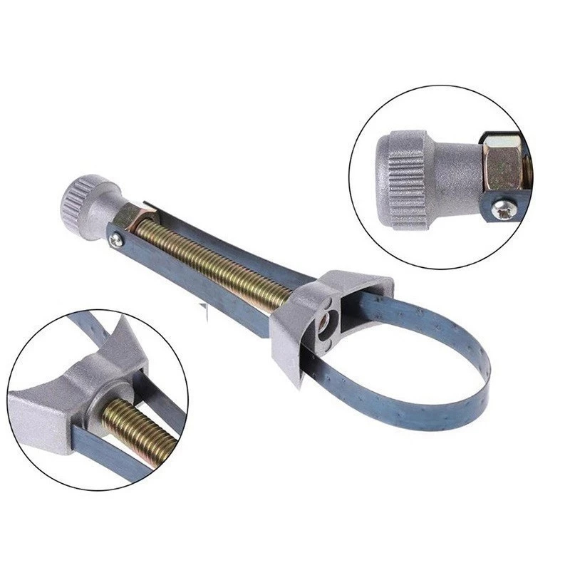 Pridealy adjustable car oil filter removal wrench tool 60mm-120mm oil filter wrench fuel line wrench [cod] Harga 29,900 rupiah*Gratis Ongkir