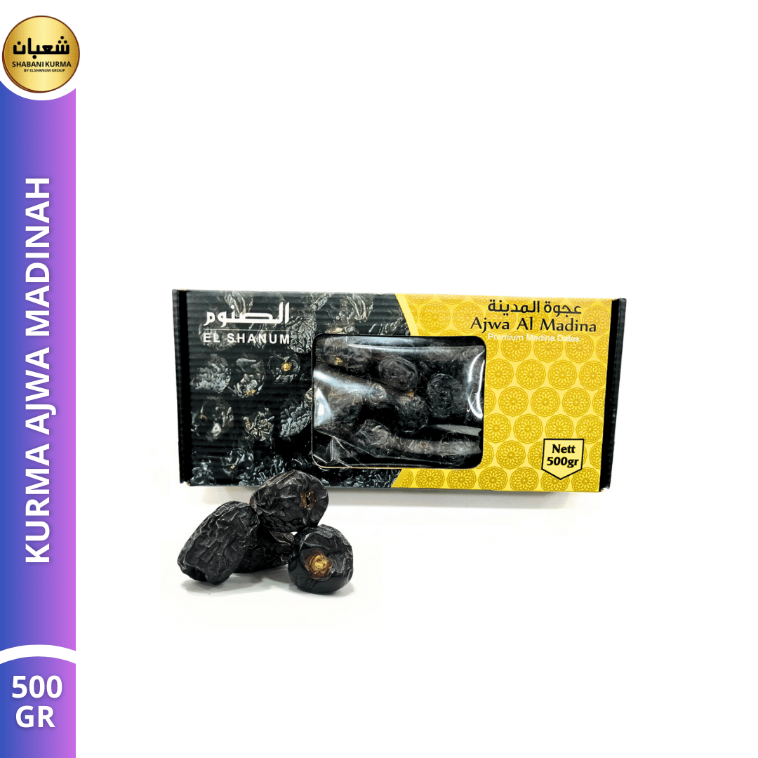 Kurma Ajwa 500gr Original Asli Madinah - Ajwa Premium | Kurma Nabi - kurma elshanum