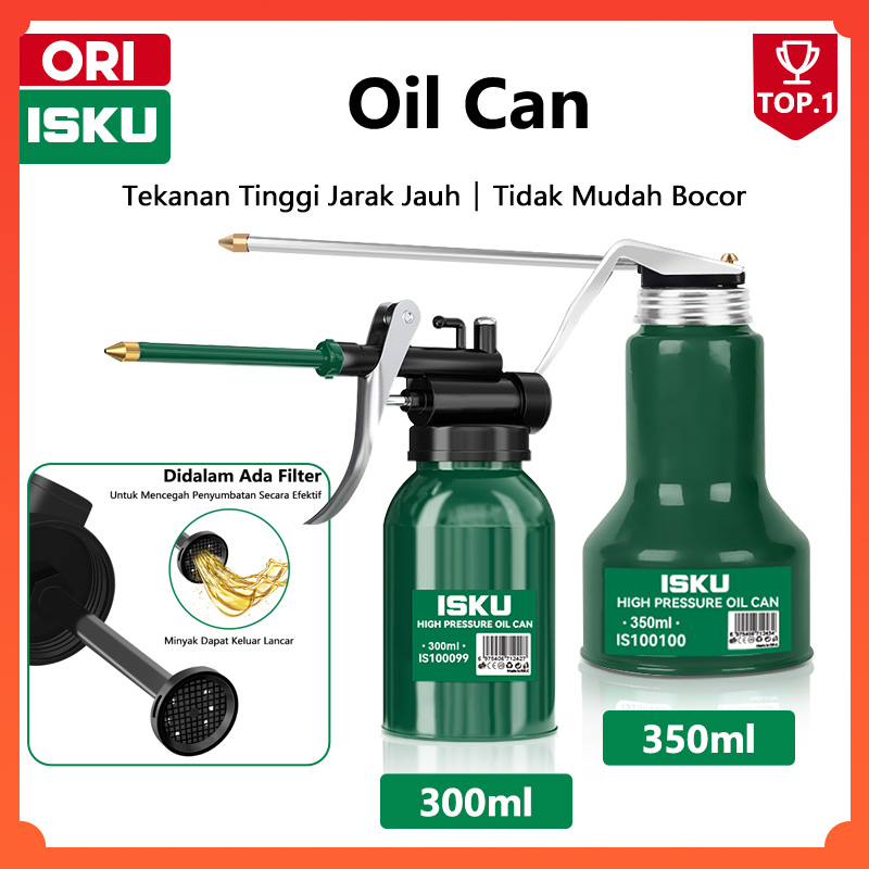 ISKU Oli Can Botol Pompa Oli Ukuran 300ml/350ml Oil Gun High Pressure Botol Pompa Semprotan oli pot Harga 34,000 rupiah*Gratis Ongkir