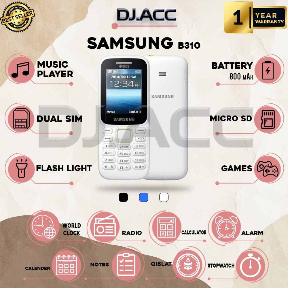 SAMSUNG B310 PHYTON Dual Sim Harga  174,000 Ringgit*Penghantaran Percuma