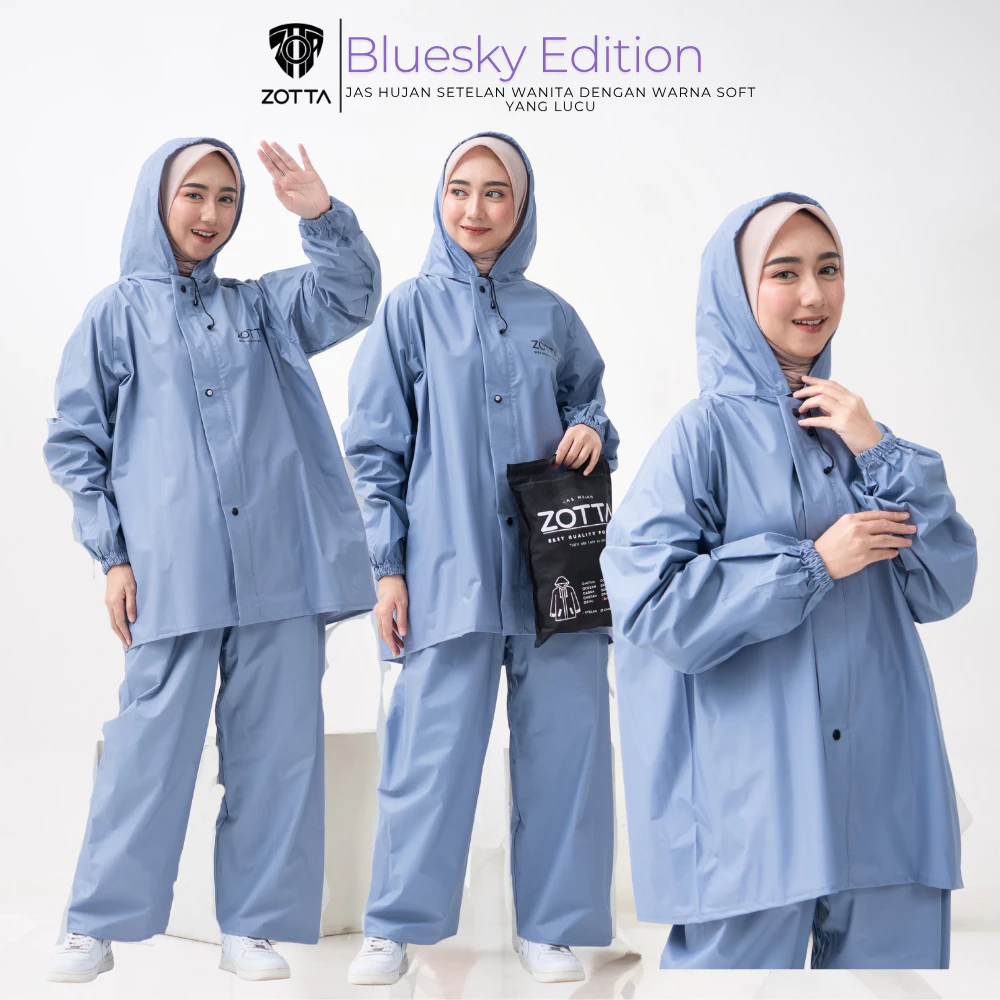 Blueky women's raincoat cute aesthetic sets pants Harga 80,985 rupiah*Gratis Ongkir