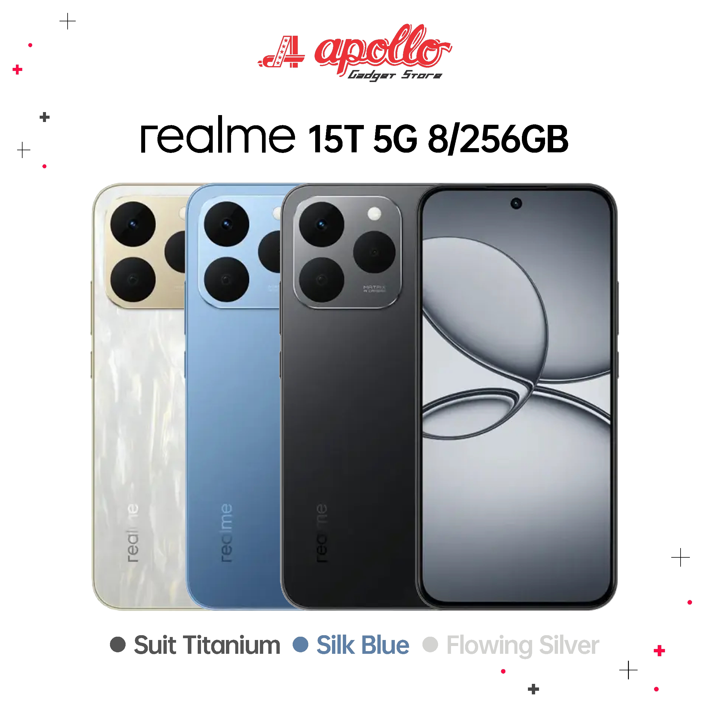 Realme 15t 8/256Gb Official Indonesian Warranty Harga  3,999,000 Ringgit*Penghantaran Percuma