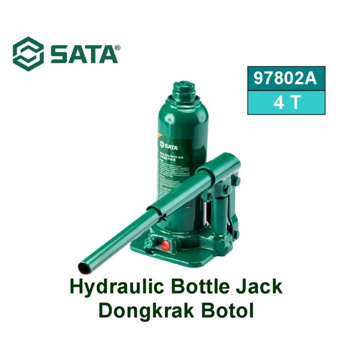 DONGKRAK BOTOL 97802A HYDRAULIC BOTTLE JACK 4 TON SATA Harga 516,000 rupiah*Gratis Ongkir