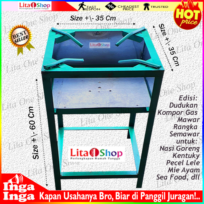 DUDUKAN KOMPOR SEMAWAR/RANGKA KOMPOR GAS Harga 138,000 rupiah*Gratis Ongkir