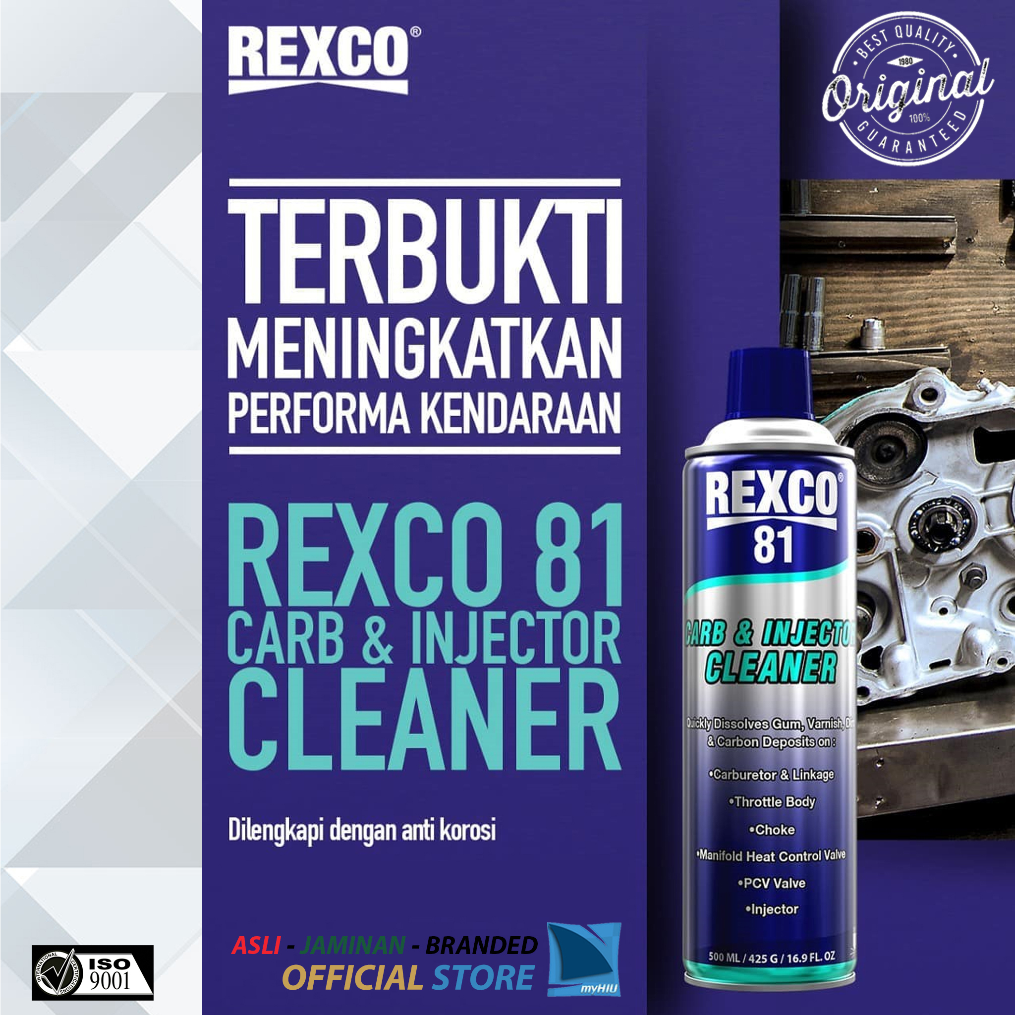 Pembersih Karburator dan Injeksi 300 ml - Carburator Cleaner REXCO 81 Harga 23,850 Ringgit*Penghantaran Percuma