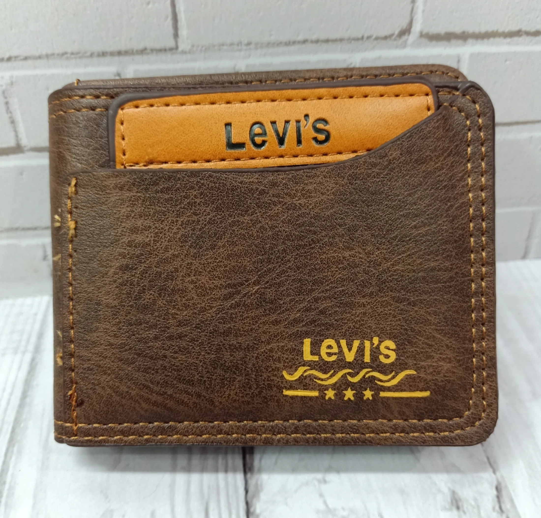 Dompet Kulit Dompet Pria Dompet Lipat Dompet Fashion Pria 5 Inchi Levis Lazada Indonesia