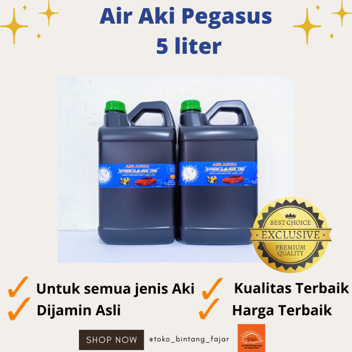 Air Aki Pegasus 5 liter Harga 22,000 Ringgit*Penghantaran Percuma