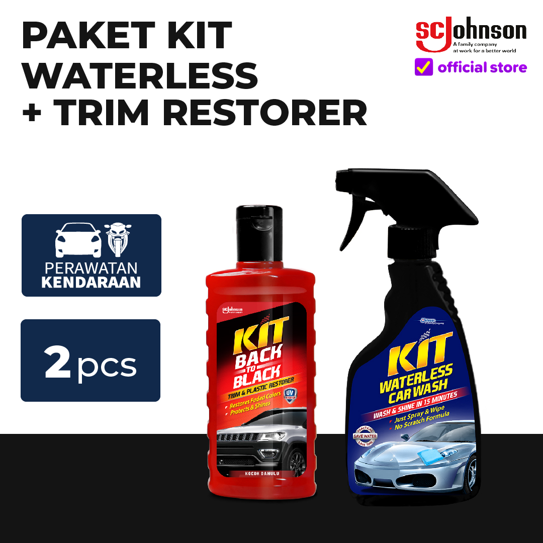 Paket KIT Waterless + Trim Restorer Harga 108,200 rupiah*Gratis Ongkir