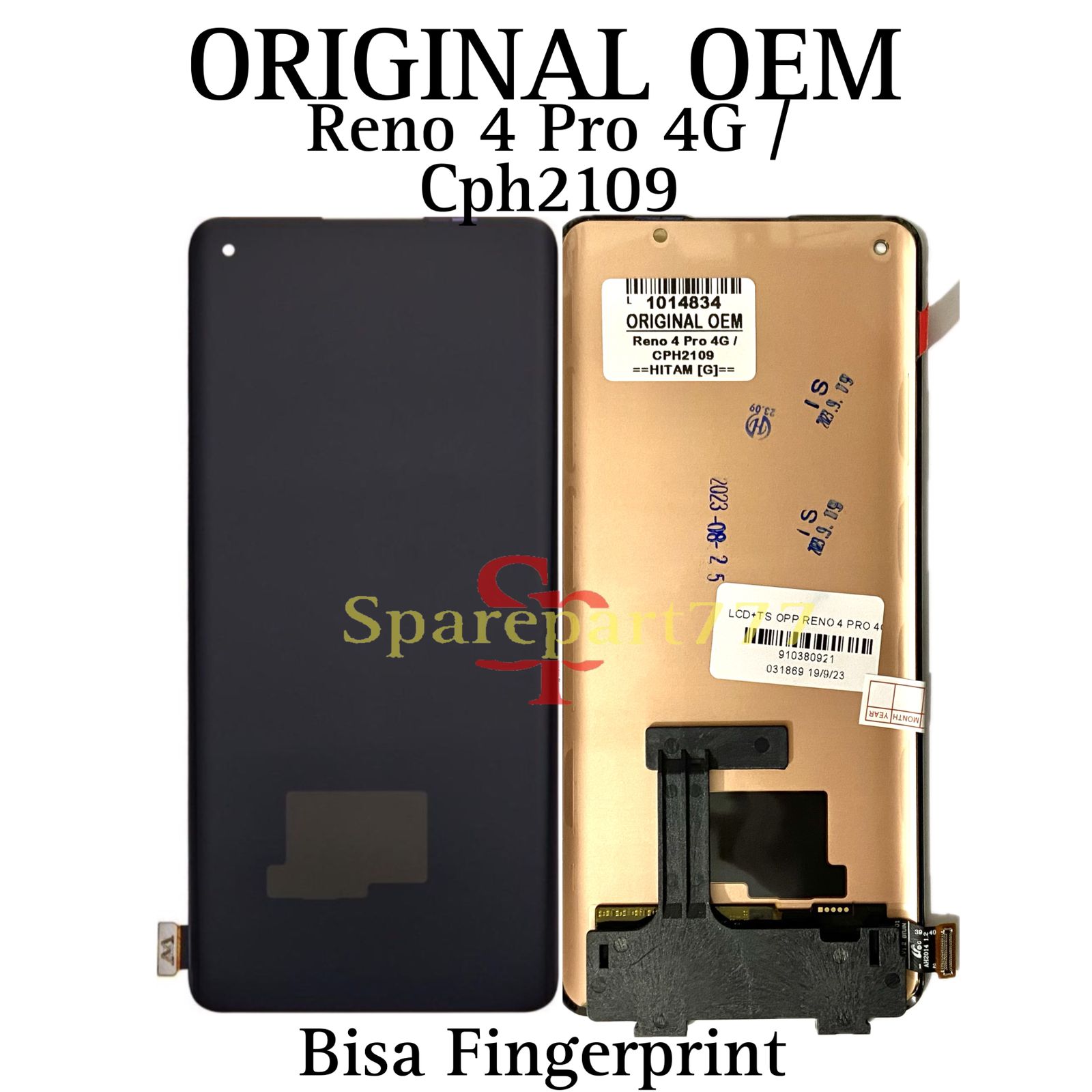 lcd oppo reno 4 fingerprint