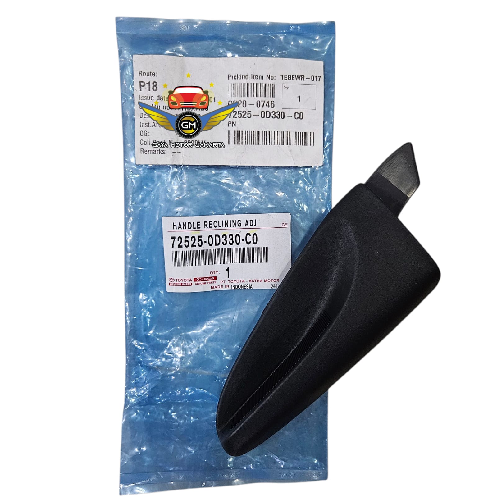 Tuas Handle Jok Depan Kanan Toyota Fortuner - Innova - Sienta 72525-0D330-C0 RH Giá 125,000 Đồng*Miễn phí vận chuyển