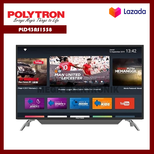 Polytron Pld43as1558 Led Tv 43 Inch Smart Tv Mola Khusus Jabodetabek Lazada Indonesia