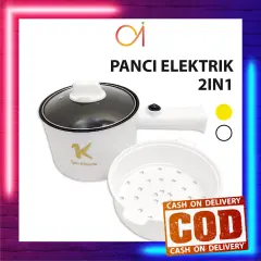 AI-C520 Panci Mie Instan Listrik Serbaguna / Panci KukusPanci Elektrik 2IN1 Dengan Keranjang Kukus Motif Bebek