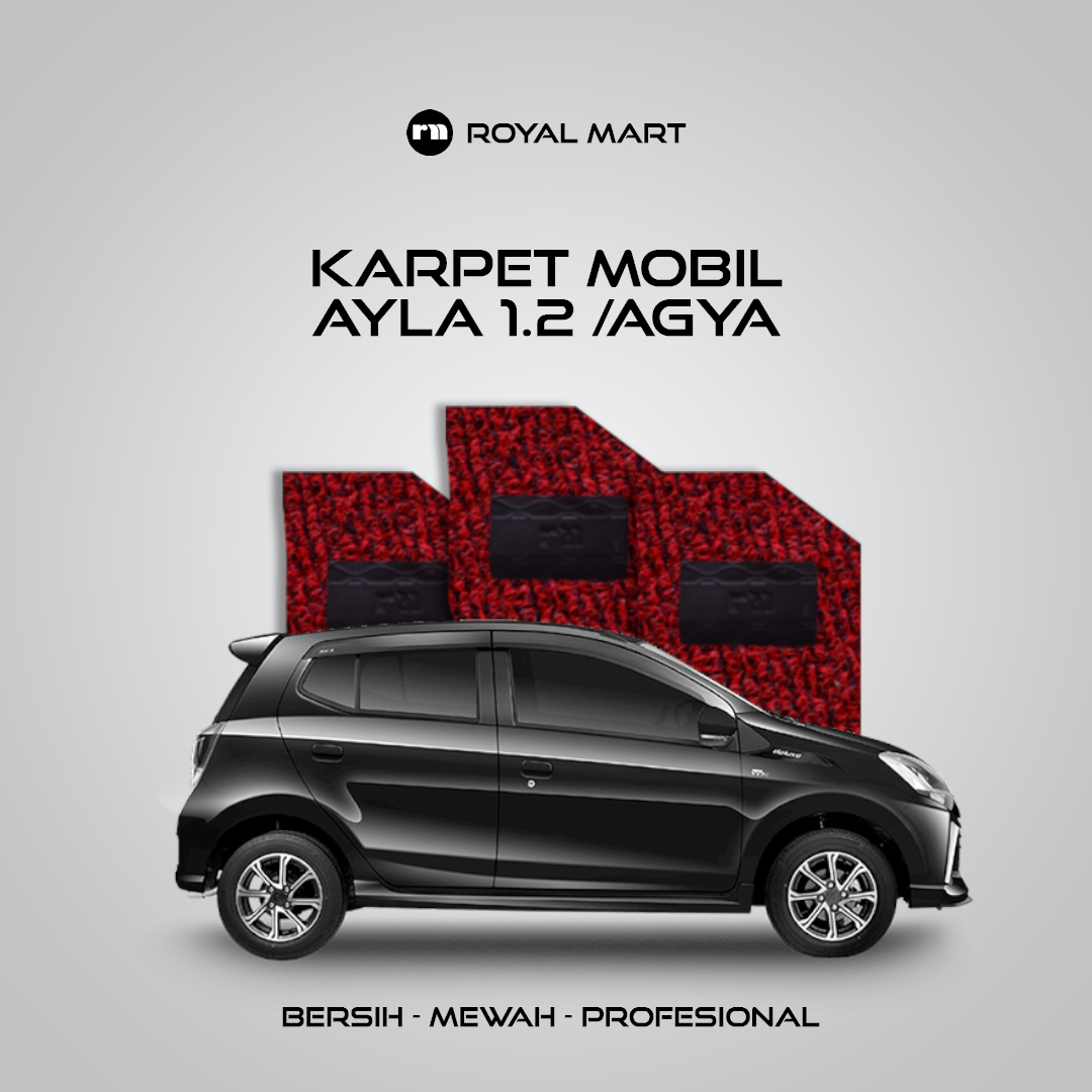 KARPET MOBIL-TOYOTA AGYA/DAIHATSU AYLA 1,2 FULL BAGASI 2 WARNA Harga 1,140,000 rupiah*Gratis Ongkir