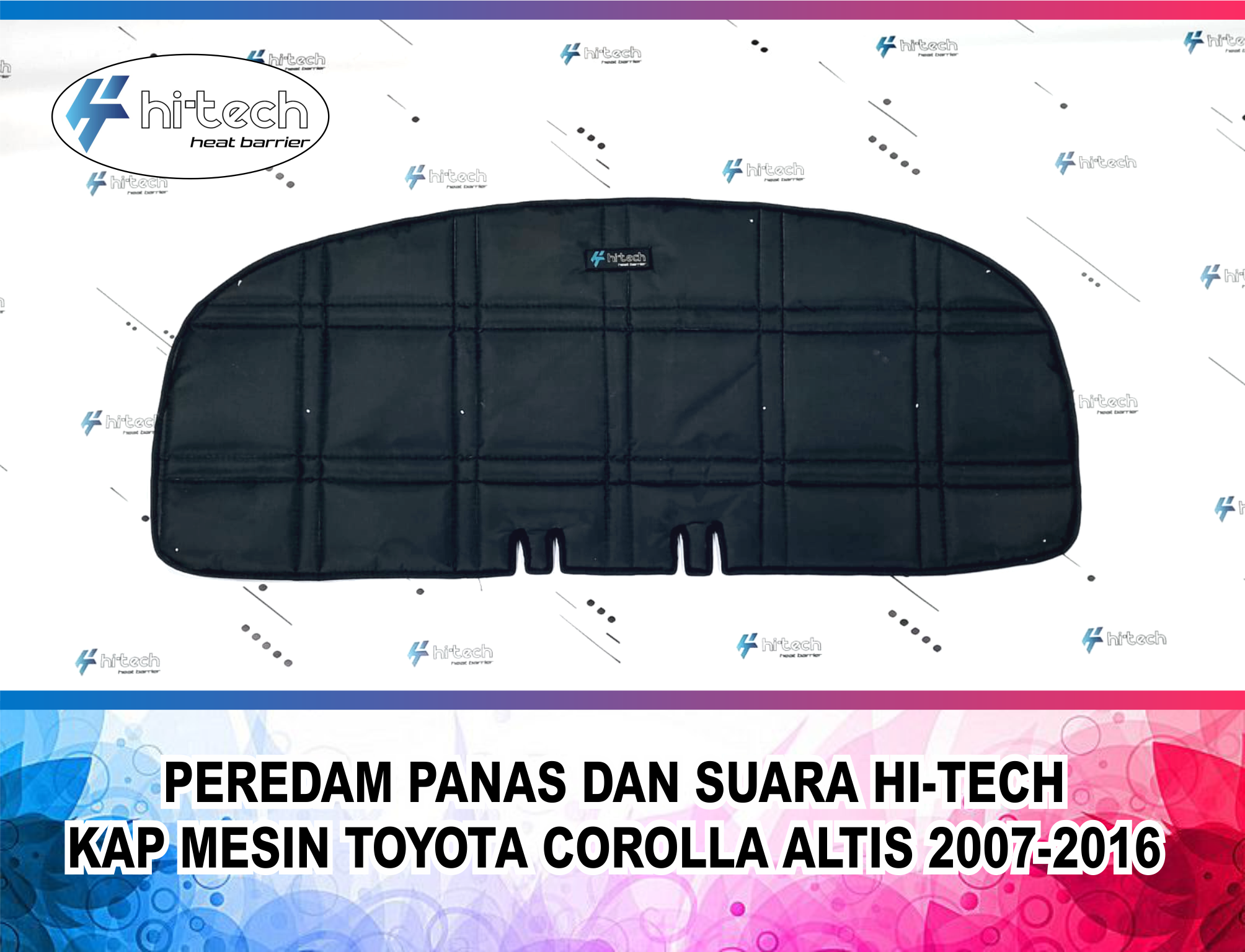 Heat & sound insulation hi-tech Plug and Play hood for Toyota Corolla Altis 2007-2016 Harga 400,000 rupiah*Gratis Ongkir