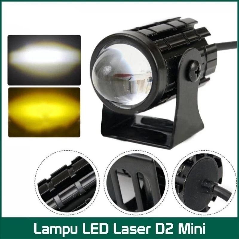 Universal Mini D2 Laser Led Bulb for Motorcycles - Yellow Color Harga  13,450 Ringgit*Penghantaran Percuma