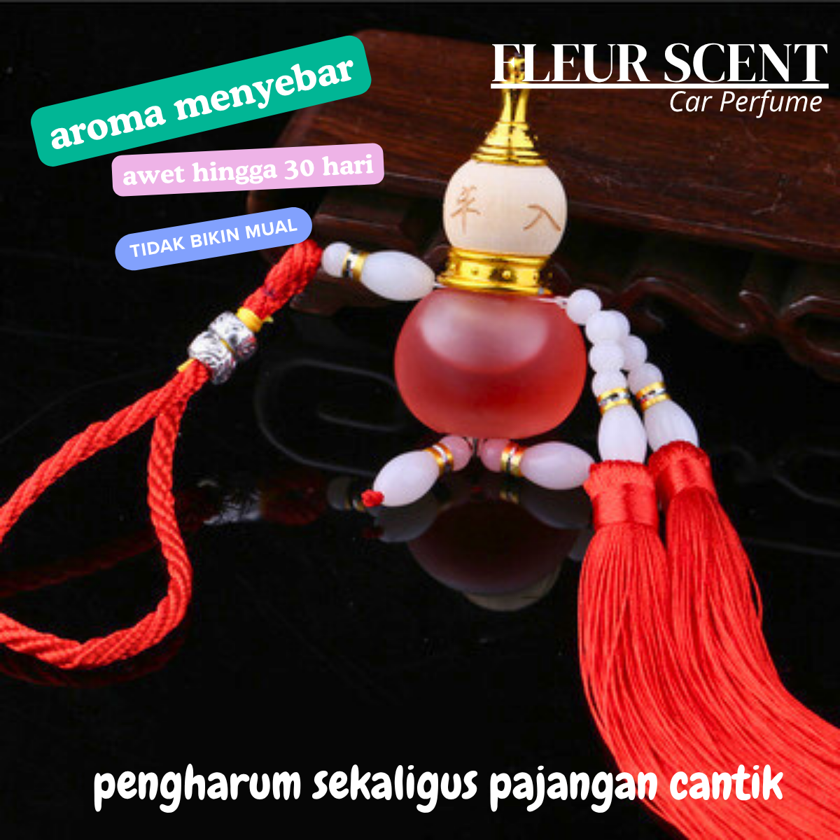 Fleur Scent Long-Lasting Car Freshener Luxury Car Freshener Premium Car Perfume Luxury Car Perfume Long-Lasting Luxury Car Freshener Harga 39,970 rupiah*Gratis Ongkir