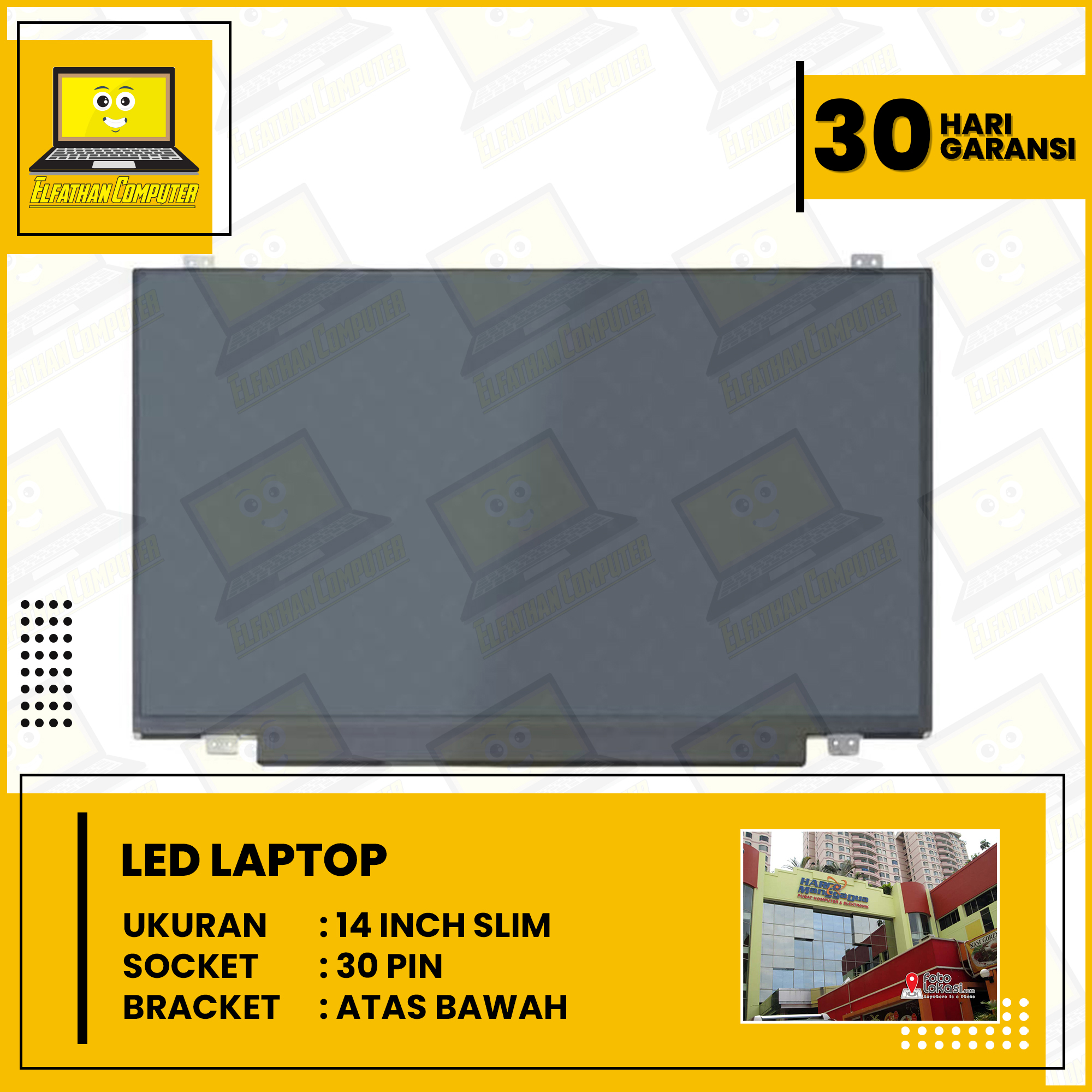 Dalle écran LCD Asus F451CA 14 Pouces - Résolution HD 1366x768 - Neuf Sous Garantie