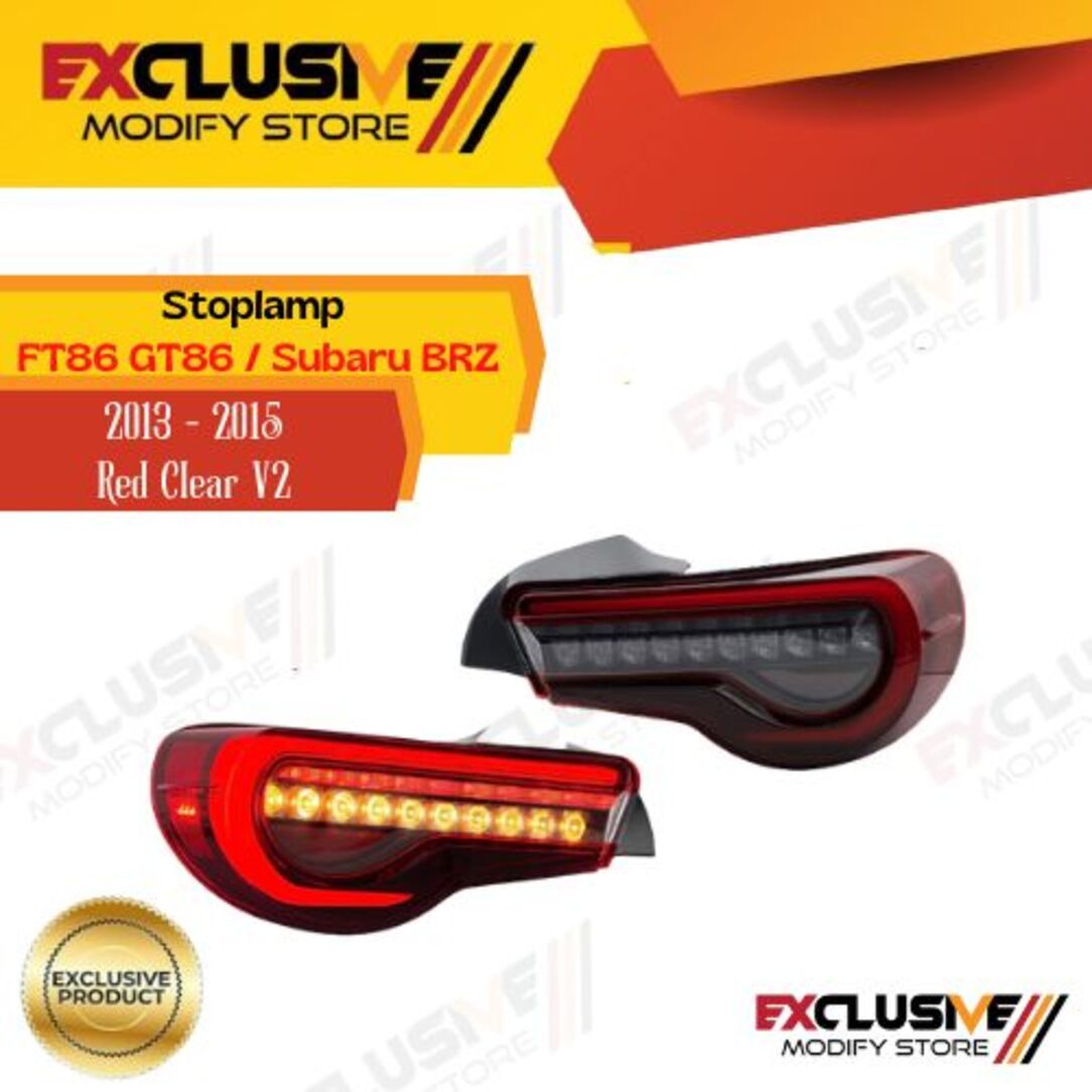 Stoplamp Toyota ft86/GT86 Subaru BRZ V2 2013 - 2018 Red clear Harga 5,400,000 rupiah*Gratis Ongkir
