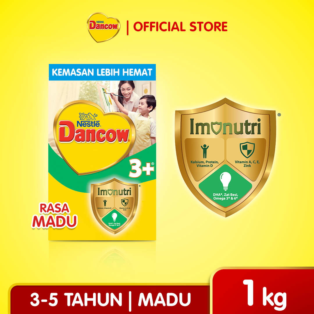 Nestlé Dancow 3+ Honey Flavor 3-5 Years 1kg - Merek Dancow Harga 103,300 rupiah*Gratis Ongkir