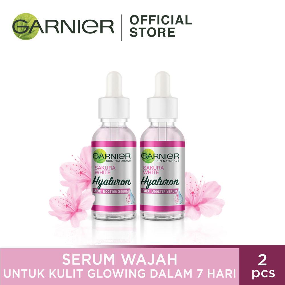 Garnier Sakura White Hyaluron 30x Booster Serum Skin Care -30ml (untuk Kulit Glowing dalam 7 Hari)