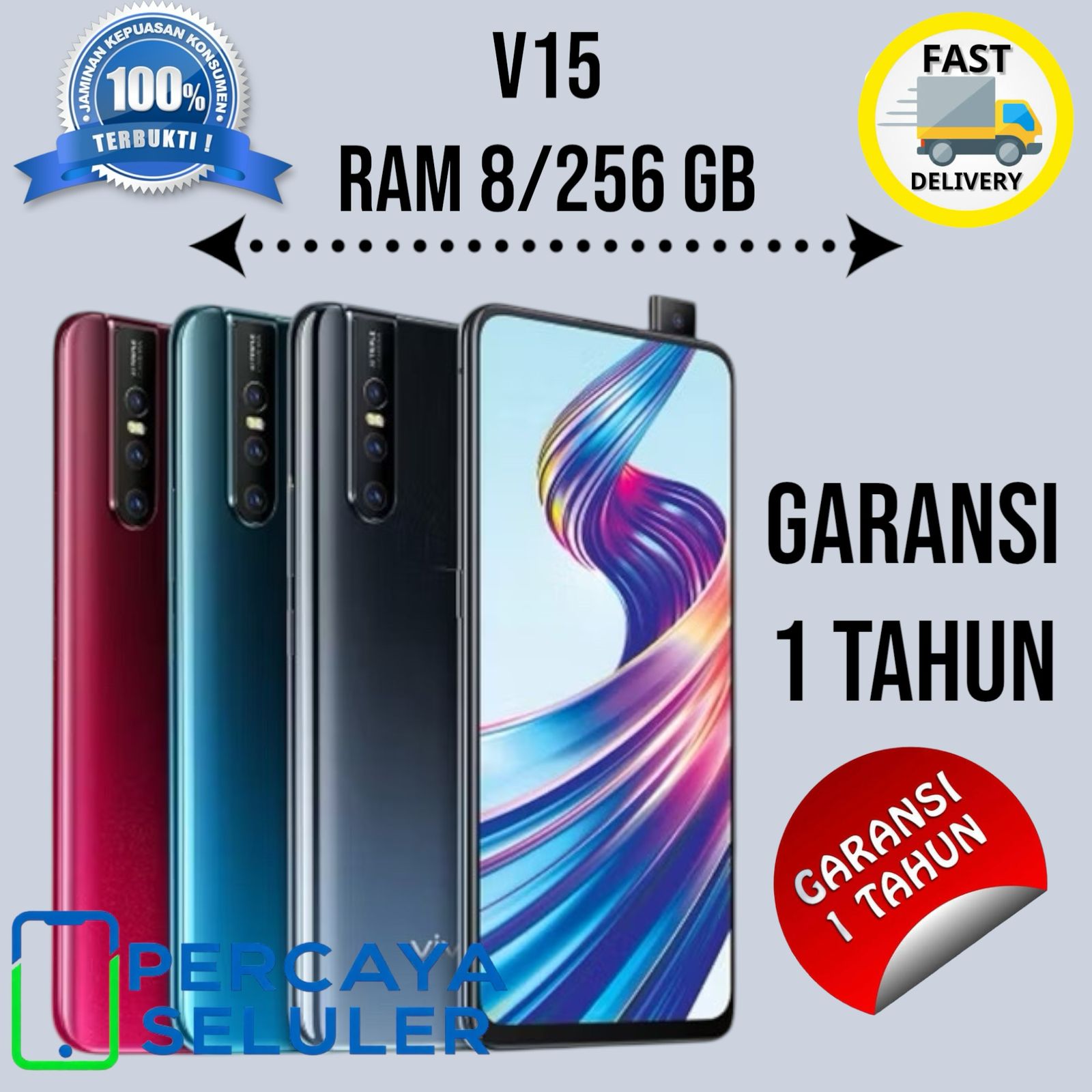 SMARTPHONE V15 RAM 8/256 GB GARANSI 1 TAHUN GRESS SEGEL DAN BARU Harga 748,909 rupiah*Gratis Ongkir