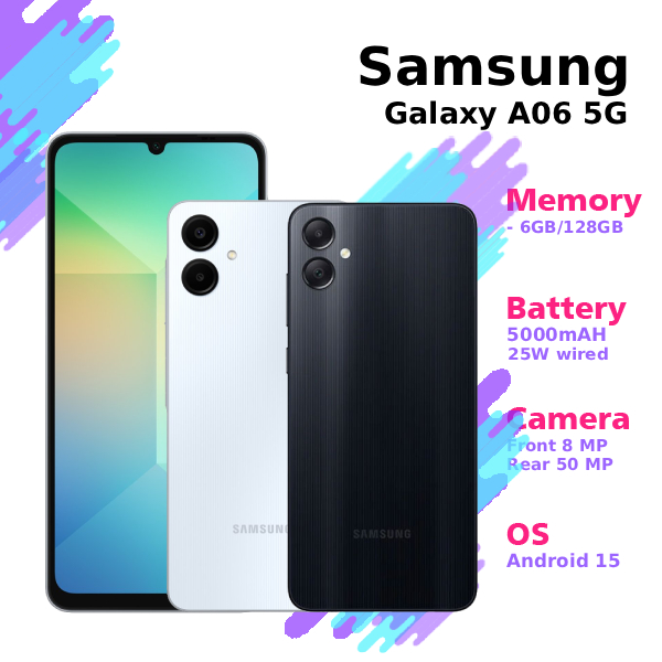 Android phone/smartphone Samsung Galaxy A06 5G 6/128GB Harga  2,113,510 Ringgit*Penghantaran Percuma