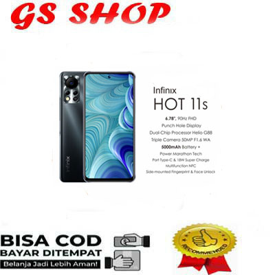 HP INFINIX HOT 11s RAM 6/128GB HARGA TERJANGKAU Harga 1,680,000 rupiah*Gratis Ongkir