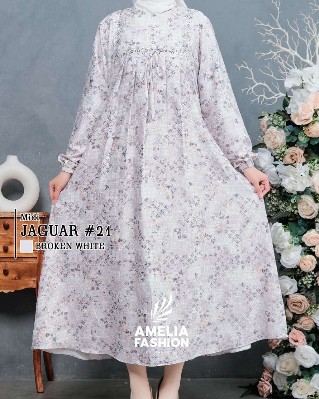 midi dress jaguar amelia amelia fashion Jual MIDI DRESS JAGUAR VISCOS ENGLAND NAZWA BY AMELIA KEKINIAN MOTIF MEWAH  FASHION TERBARU