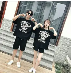 ys.id (JK) COUPLE REDSKIN BLACK / baju couple / baju pasangan