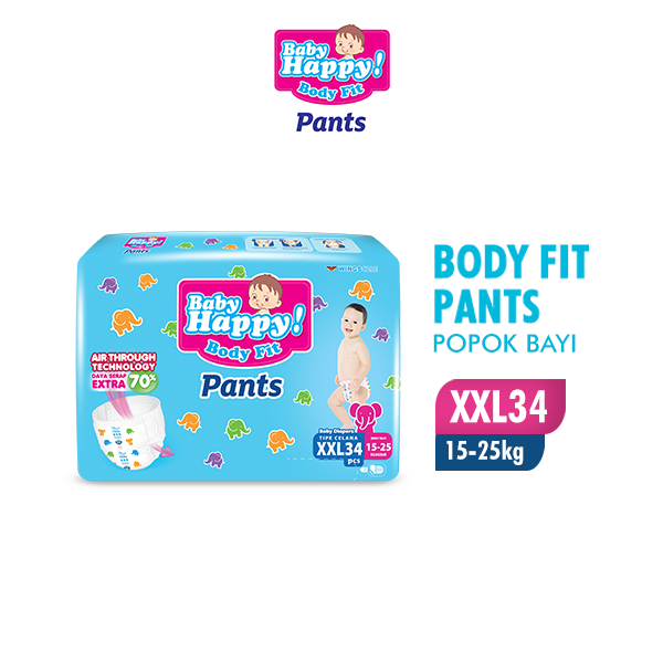 Baby Happy Pants XXL34 Jumbo Harga 59,200 rupiah*Gratis Ongkir