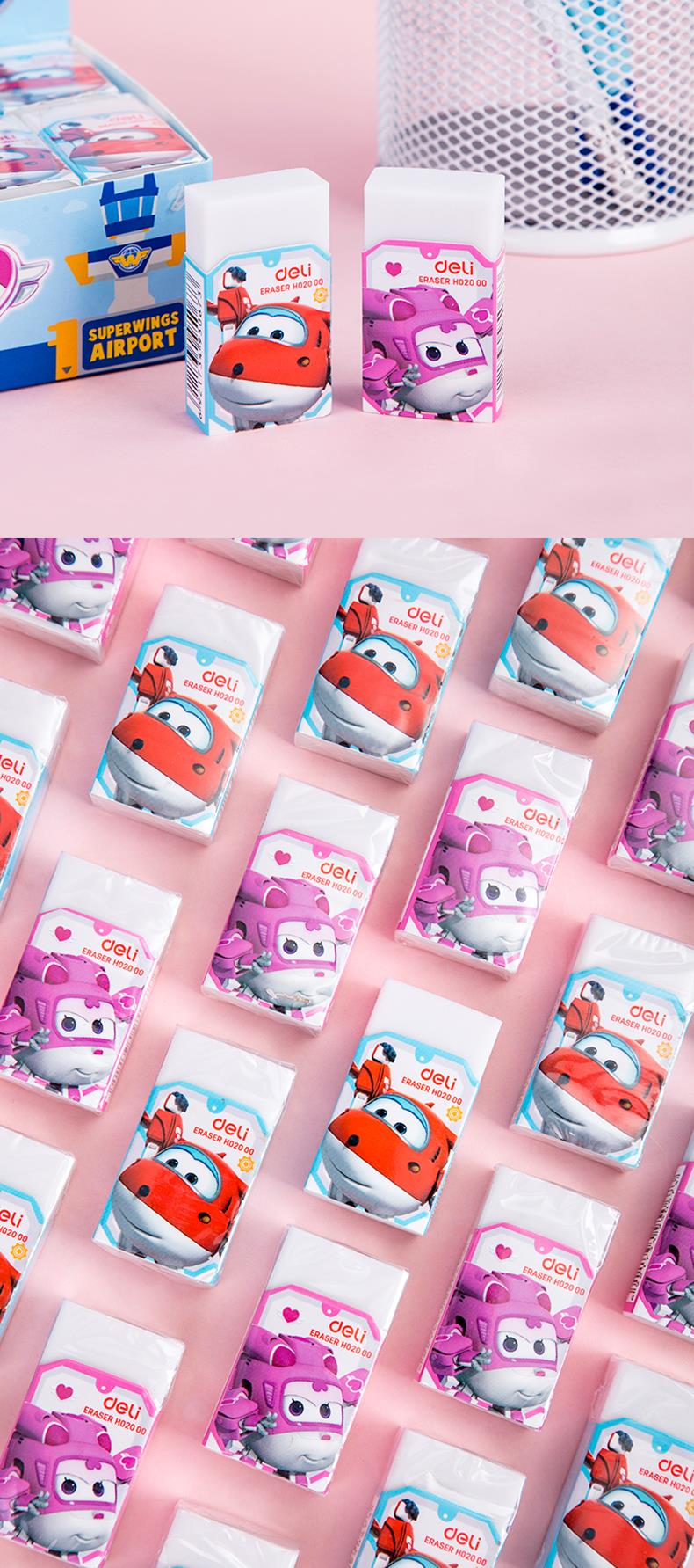 Deli Penghapus Pensil Kecil Karakter Super Wings Bersih Dan Bebas Debu Putih 45 25 12mm Eh02000 Lazada Indonesia