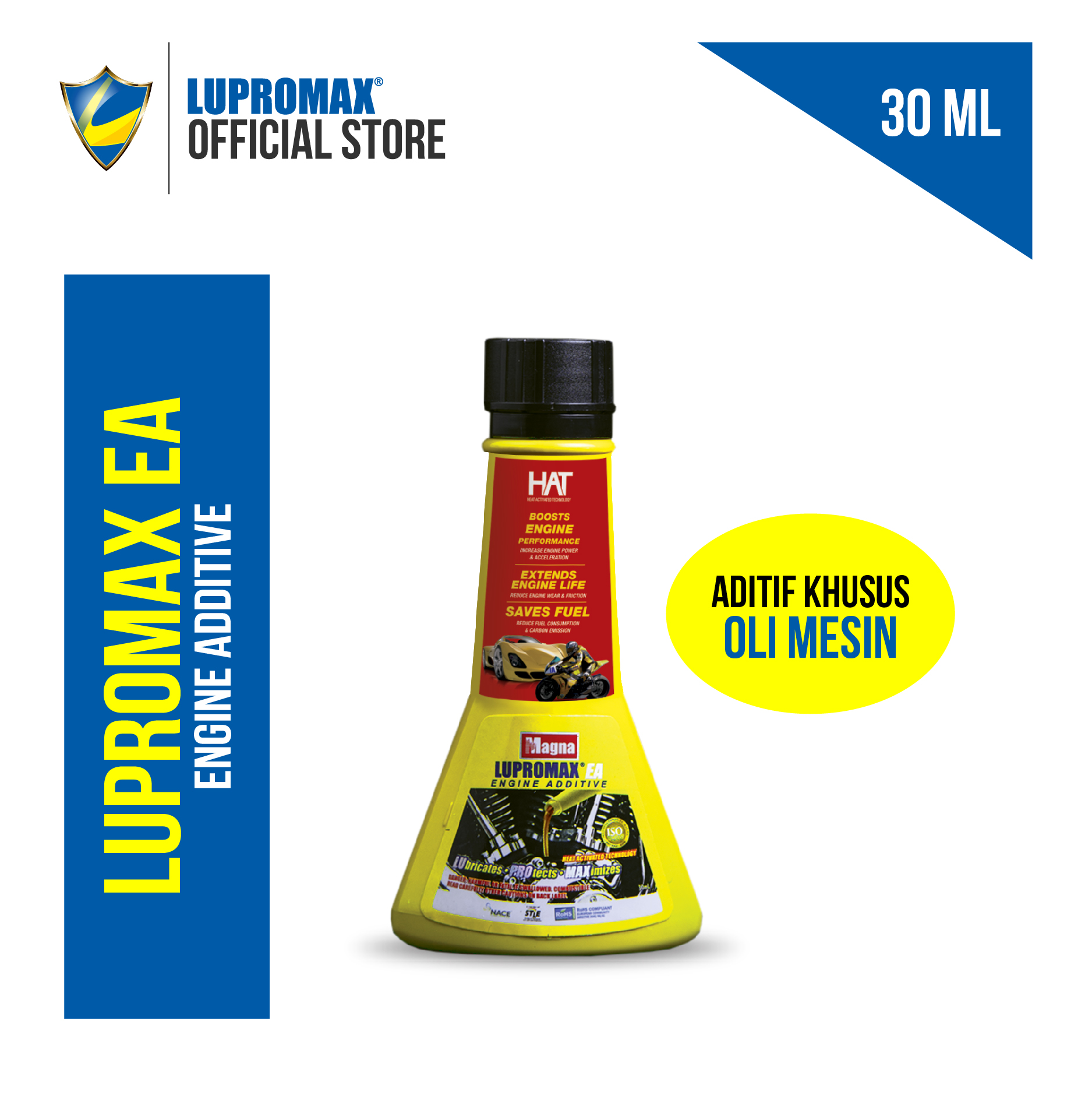 Lupromax Engine Additive 30 ML - Meningkatkan Daya Lubrikasi Pelumas Harga 45,000 rupiah*Gratis Ongkir
