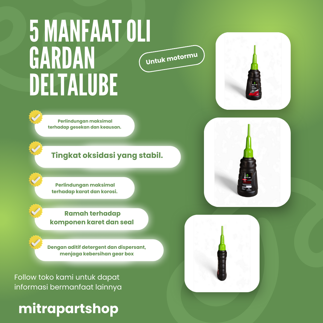 Deltalube Gear Matic Oil For Motorcycle 120 ml | Oli Gardan Deltalube Matic 100% Original Harga 25,000 rupiah*Gratis Ongkir
