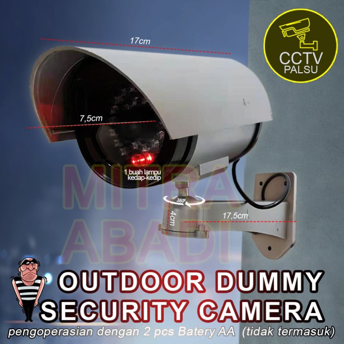 Outdoor CCTV "fake" camera/dummy fake security camera CCTV security Harga  38,500 rupiah*Gratis Ongkir